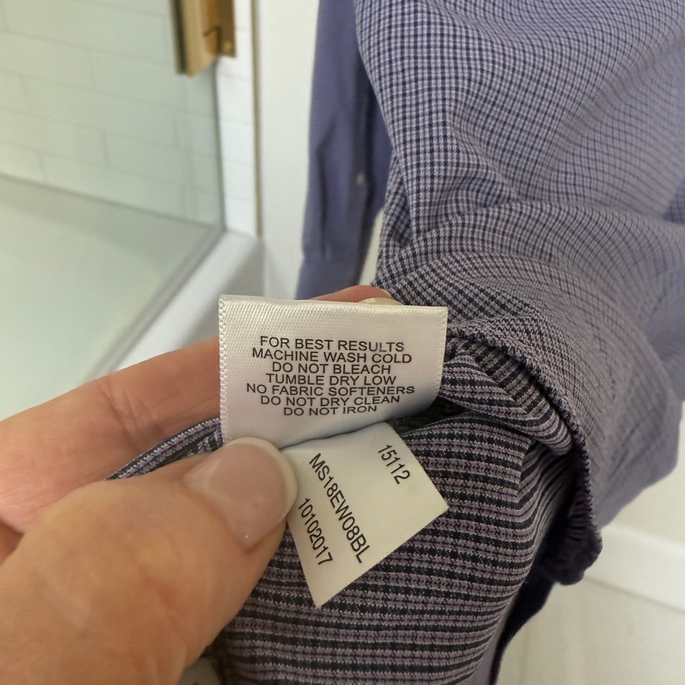 Peter Millar Men's Button-Down Shirt in Purple - Picture 10 of 12